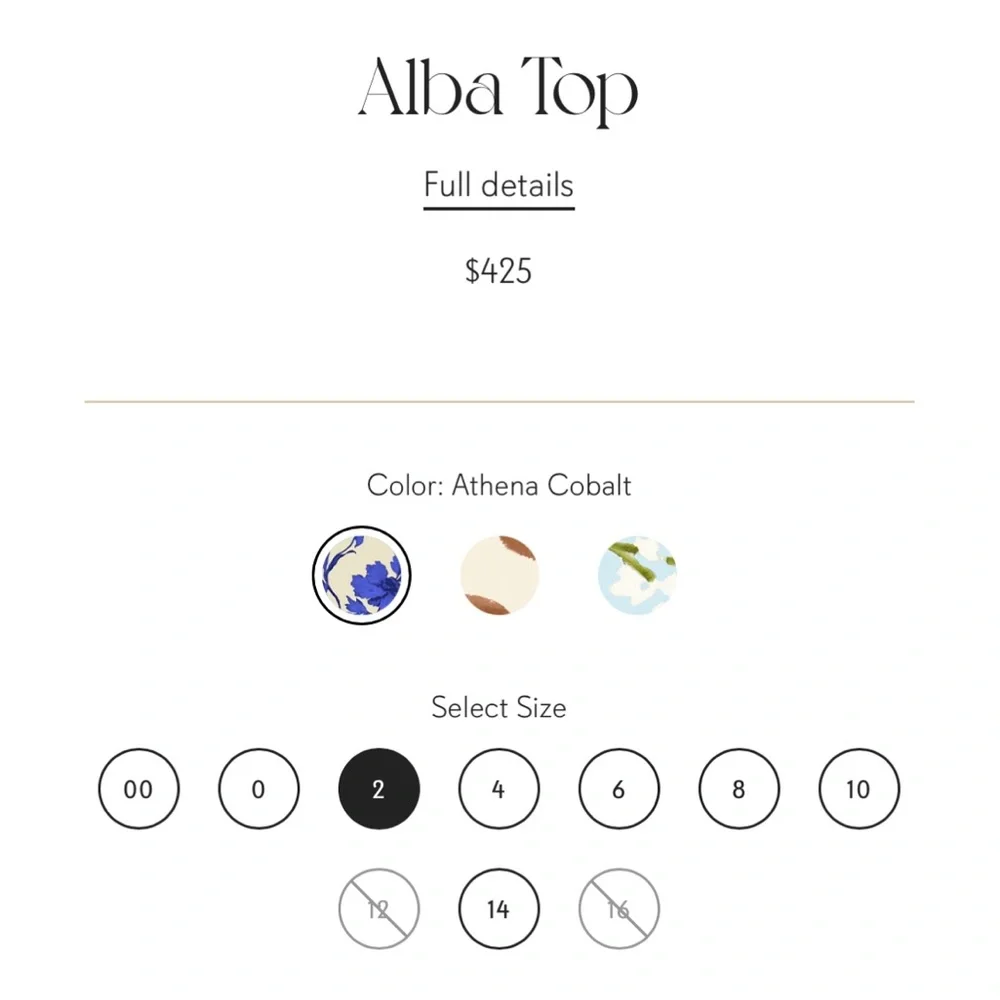 NWT Cara Cara Alba Top size 2 - Picture 5 of 7
